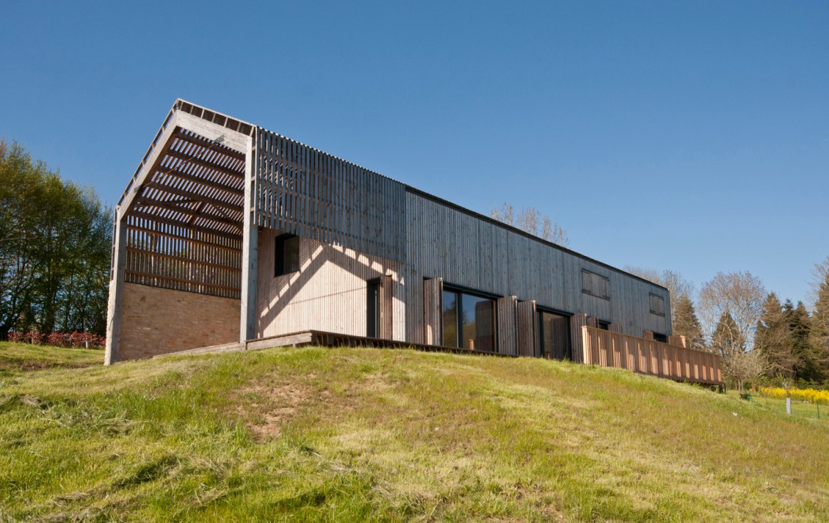 La maison bois, garden, charente, timber house